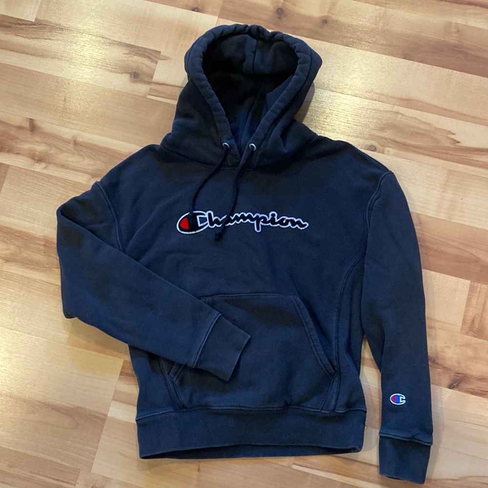 Champion Hoodie. Embroidered logo. Womens size extra small.